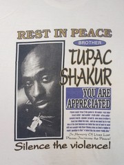 Vintage Double-Sided Tupac 2Pac T-Shirt Memorial In Memory 1996 90s Men’s XL