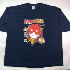 DC Comics The Flash Flashsicle Ice Cream Navy Blue Graphic T-Shirt Men’s 4XL