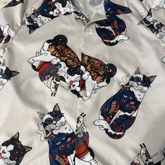Eclectic Grandpa Smokin Kitty Cat Shirt