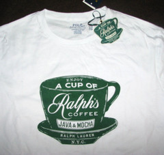 Men’s (M) RALPH’S COFFEE by RALPH LAUREN T-Shirt (Custom Slim Fit) polo