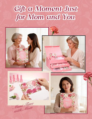 Beetles Mani Time with Mom Mother’S Day Gift Box, 12 Colors Purple Pink Red Cat