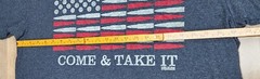 7.62 Design “Come & Take It” T-Shirt Mens Sz XL, Short Sleeve, Gray, Patriotic