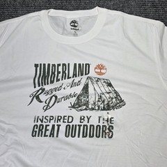 Timberland Great Outdoors T-Shirt Men’s Size XL White Short Sleeve Logo Tent NWT