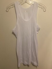 Unbranded Tank Top Size Large US (XXL China) White Soft Knit NWOT