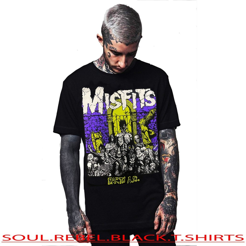 MISFITS EARTH A.D THE CLASSIC ROCK PUNK ROCK T SHIRTS
