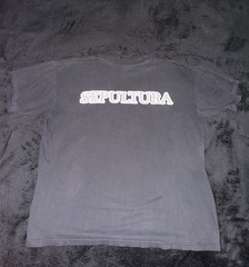 Sepultura XL Vintage Shirt Logo Extra Large 1997 Blue Grape Double Sided 90s