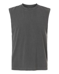 American Apparel Heavyweight Cotton Garment-Dyed Mid-Length Muscle Tee 207GD
