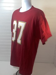 Rob Gronkowski #87 Tampa Bay Shirt Men Large Red Double Sided RN#90836 Bucs