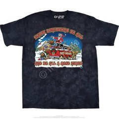 Happy Christmas T-Shirt Liquid Blue