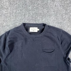 The Normal Brand Shirt Mens Large Blue Pocket Crewneck Cotton Tee Casual