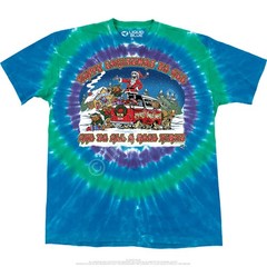 Happy Christmas T-Shirt Liquid Blue
