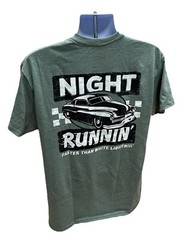 Moonshine Night Runnin Faster Than White Lightnin Nascar Green T-Shirt