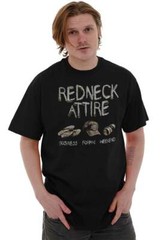 Funny Redneck Drink Beer Southern Attitude Mens Casual Crewneck T Shirts Tees