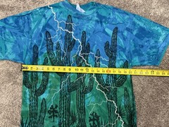 90s RARE Vintage Local Colors Cactus Tie Dye Mary Dee Hand Designed Beefy Tee