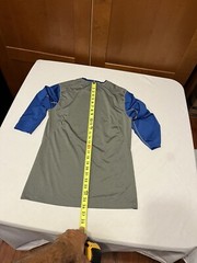 Nike Dri-Fit Swingman Pro Combat Men’s T-shirt Blue Gray S Fitted Poly Spandex