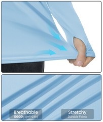 UPF50+ Men’s Hoodie Sun Shirts Long Sleeve Skin Protection Outdoor Fishing Tops