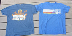 2 Hangout Festival 2014 Gulf Shores Alabama Ocean Blue Large Crew T-Shirt Koozie