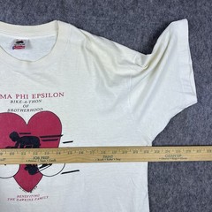 Vtg Sigma Phi Epsilon Men’s T-Shirt Bike-A-Thon Single Stitch USA 90’s Size XL