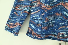 Tommy Bahama Island Zone Rash Guard Sz L Kingdom Blue Monte Rio Geo Crewneck