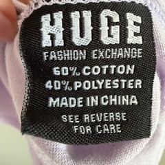 Huge Fashion Exchange Graffiti Graphic T-Shirt Mens 2XL Lavender Streetwear