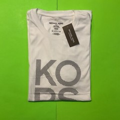 MICHAEL KORS Men’s Short Sleeve T-Shirt Size MEDIUM White w/Black NEW