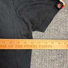 Ellesse Shirt Mens XXL Black Short Sleeve Retro Stripe Shoulder Logo Tee