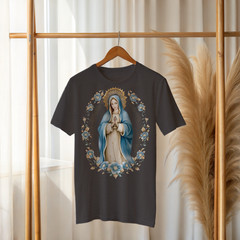 Virgin Mary T-Shirt – Holy Mother Religious Graphic Tee, Christian Faith A113
