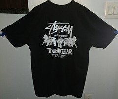 RARE STÜSSY Tough Gear International tee NEW w TAGS size XL Lion Judah Rastafari
