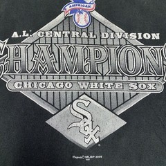 Vintage Chicago White Sox Shirt Mens Large Black Champions MLB Baseball 2000 Y2K