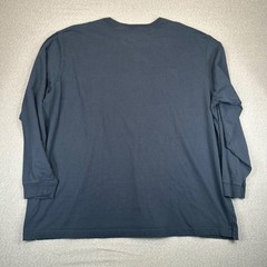 Duluth Trading Co Shirt Mens 3XL Navy Relaxed Longtail T Long Sleeve Pocket NEW