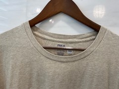 POLO Ralph Lauren Big & Tall OATMEAL TAN Short Sleeve Crewneck T Shirt 3XLT S44
