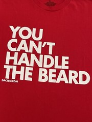 DPCTED You Can’t Handle The Beard T-Shirt Short Sleeve Red Small New 0124a
