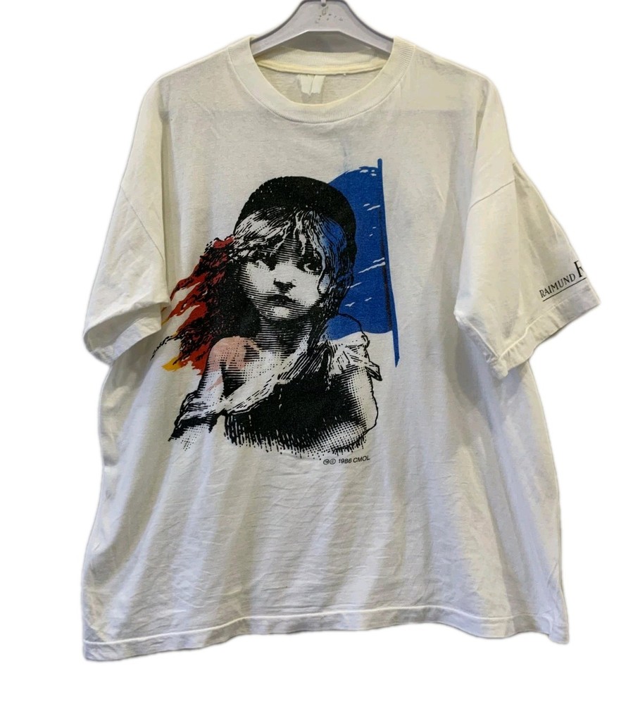 Vintage 1986 Les Misérables T-Shirt Single Stitch Broadway Musical Theatre L#241