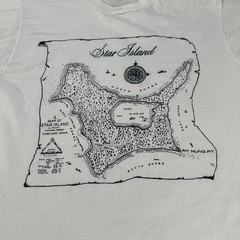 Vtg Star Island Cass Lake Shirt Men L White Graphic 90s Screen Stars Best Stitch