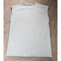 Streetz Iz Watchin Pray For My Opps Angel Muscle Tee Light Blue Small