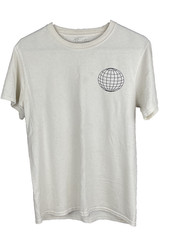 PRIMITIVE Skateboarding Graphic T-Shirt Ivory Mens S Short Sleeve Crew Neck
