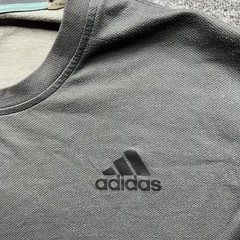 Adidas Shirt Mens Large Gray Climalite Two Tone Long Sleeve Athletic Tee L