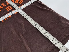 Homage Cleveland Is The City T-Shirt Men’s S Brown Poly Cotton Rayon YGI D4-1