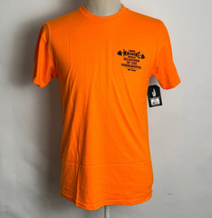 Loser Machine Men’s T-Shirt Powerhouse Orange Size M NWT Weightlifting Dog