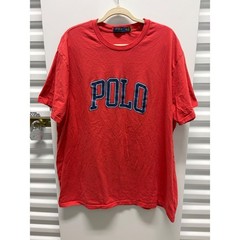Polo Ralph Lauren T-Shirt Mens 2XB Red Good Spellout Graphic Short Sleeve Tee