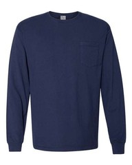 ComfortWash by Hanes Unisex Garment-Dyed Long Sleeve T-Shirt With a Pocket – GDH