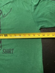 Vintage 80s Dress Shirt Tie Novelty T-Shirt, Green, Size: XL (Fits Modern S/M)