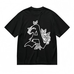 Men’s Comfy Breathable Slight Stretch Classic T-Shirt A Design Floral Print Tee