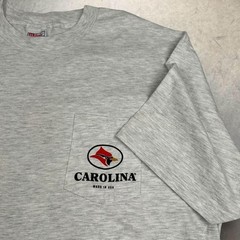 Vintage Carolina Boots Tough Bird Made in USA 90s Pocket T Shirt XL