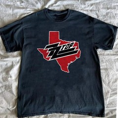ZZ Top Texas Unisex Black T-shirt Size S-5XL