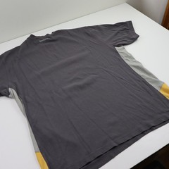 Vintage Oakley Software T-shirt Mens Size XL Gray Yellow 90s Center Logo Y2K Tee