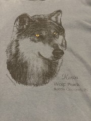 Vintage Wolf Park shirt adult XL blue battle ground indiana animal wolf 90s