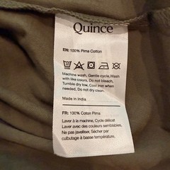 Quince Tee Set 100% Pima Cotton Luxe Touch Long Sleeve Lot of 2 Olive Navy NWOT
