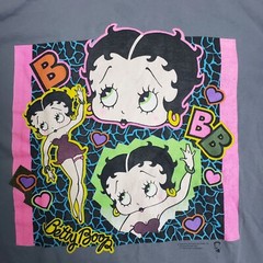 Vintage Betty Boop Jerzees Size XL Gray 1998 King Features Syndicate MADE IN USA