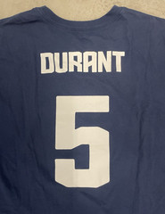 VNTG Nike Kevin Durant Team USA #5 Olympic Basketball Navy T Shirt Medium Rare